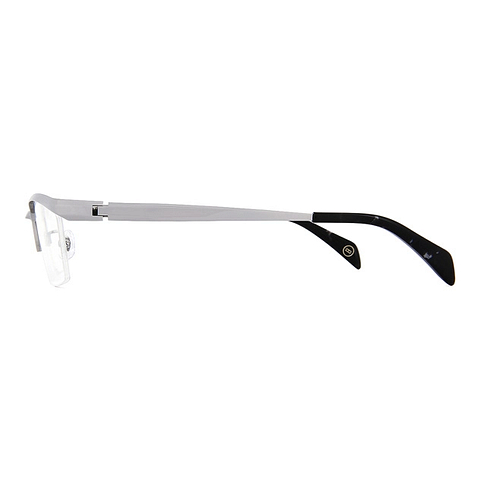 K.moriyama Silver Half Rim Rectangle left side