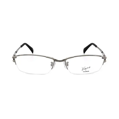 K.moriyama Silver Half Rim Rectangle left side