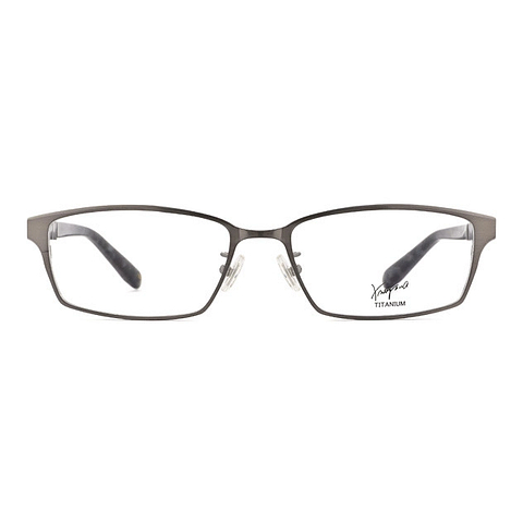 K.moriyama Mid Gunmetal Full Rim Rectangle left side