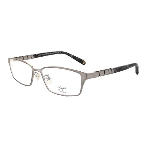 K.moriyama Mid Gunmetal Full Rim Rectangle right side