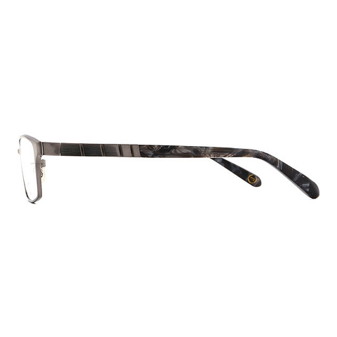 K.moriyama Mid Gunmetal Full Rim Rectangle left side
