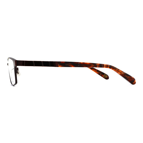 K.moriyama Light Brown Full Rim Rectangle left side