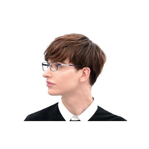 K.moriyama Mid Gunmetal Full Rim Rectangle right side