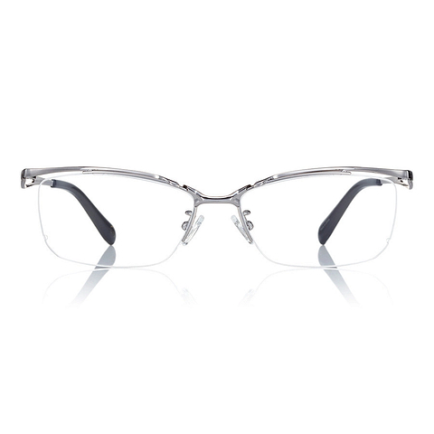 K.moriyama Silver Full Rim Rectangle left side