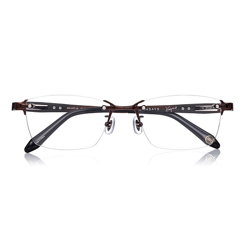 K.moriyama Dark Brown Full Rim Rectangle right side