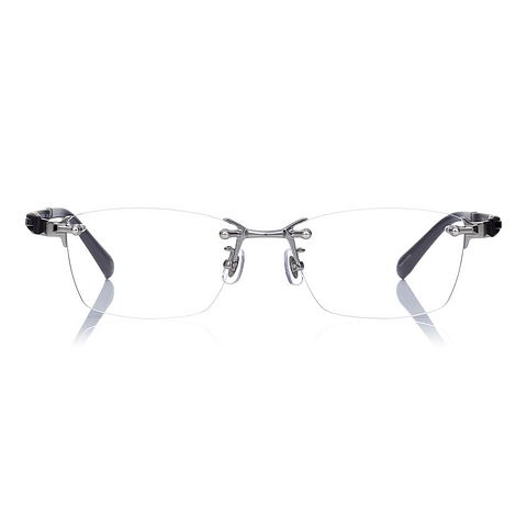 K.moriyama Black Full Rim Rectangle left side