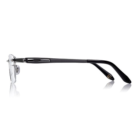 K.moriyama Black Full Rim Rectangle left side