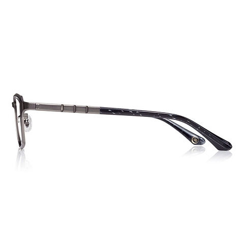 K.moriyama Mid Gunmetal Full Rim Rectangle left side