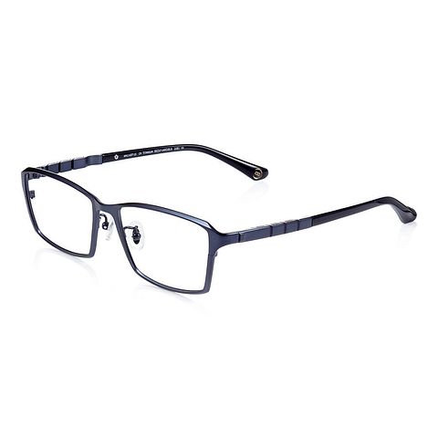 K.moriyama Navy Blue Full Rim Rectangle right side