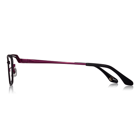 K.moriyama Black Full Rim Rectangle left side
