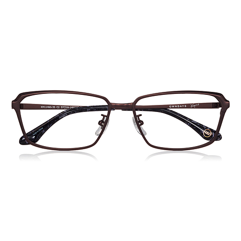 K.moriyama Mid Gunmetal Full Rim Rectangle right side
