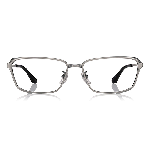 K.moriyama Light Gunmetal Full Rim Rectangle left side