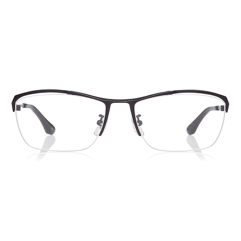 K.moriyama Black Full Rim Rectangle left side