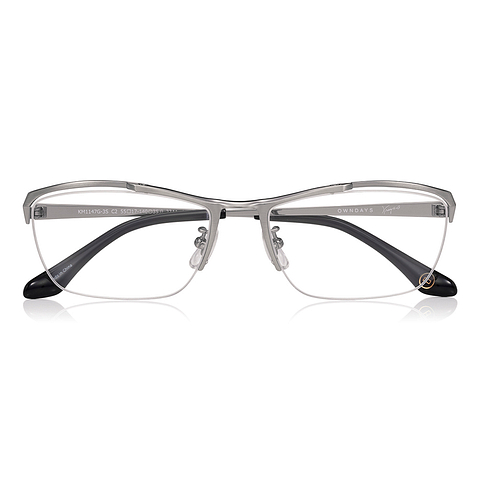 K.moriyama Mid Gunmetal Full Rim Rectangle right side