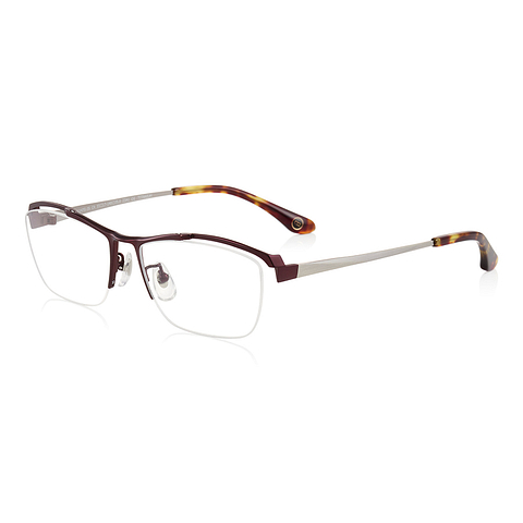 K.moriyama Red Full Rim Rectangle right side