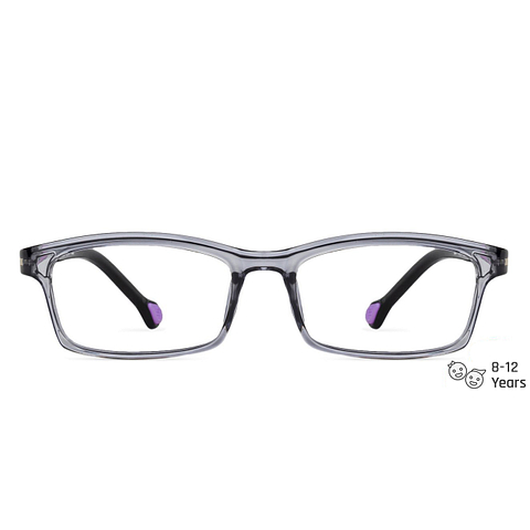 Hooper Online Gray Transparent Full Rim Rectangle left side
