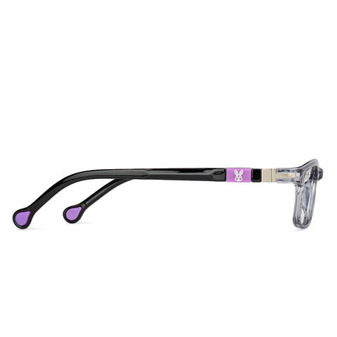 Hooper Online Gray Transparent Full Rim Rectangle right side
