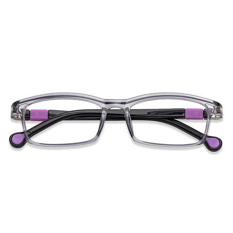 Hooper Online Gray Transparent Full Rim Rectangle right side