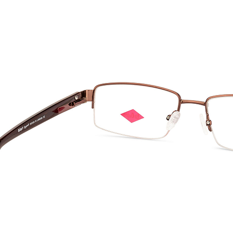 BRANDED Half Rim Rectangle left side BRANDED Half Rim Rectangle left side