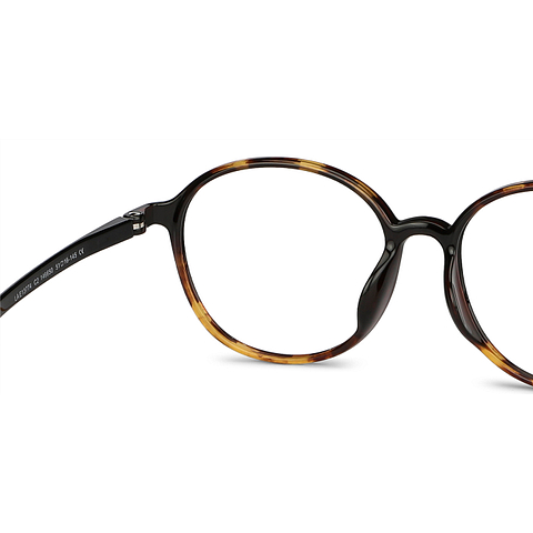 Lenskart Air Online Tortoise Brown Full Rim Round right side