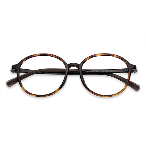 Lenskart Air Online Tortoise Brown Full Rim Round left side