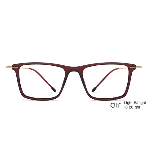 Lenskart Air Online Light Brown Full Rim Rectangle left side