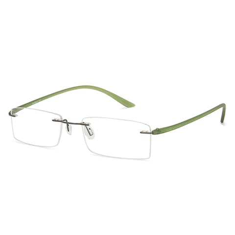 Lenskart Air Screen Glasses Mid Gunmetal Rimless Rectangle right side