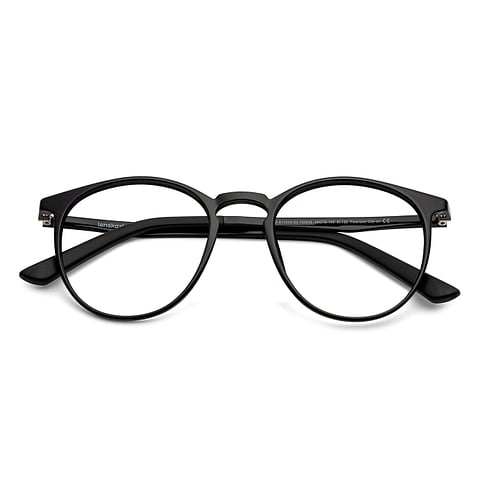 Lenskart Air Online Black Full Rim Round left side