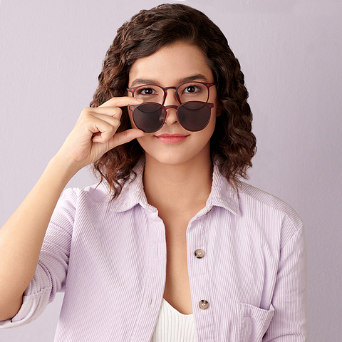 Lenskart Air Online Red Full Rim Round right side