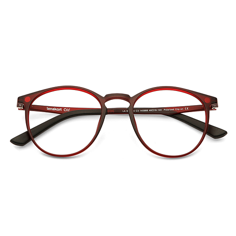 Lenskart Air Online Maroon Full Rim Round right side