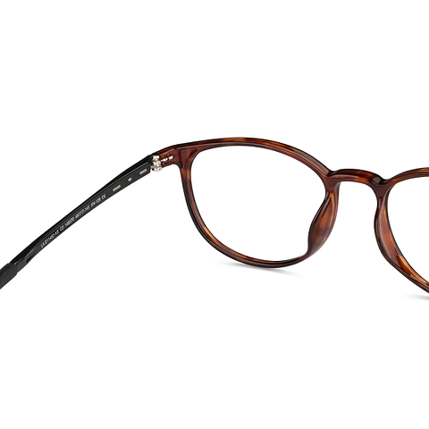 Lenskart Air Online Light Brown Full Rim Round right side