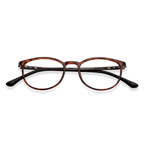 Lenskart Air Online Light Brown Full Rim Round left side