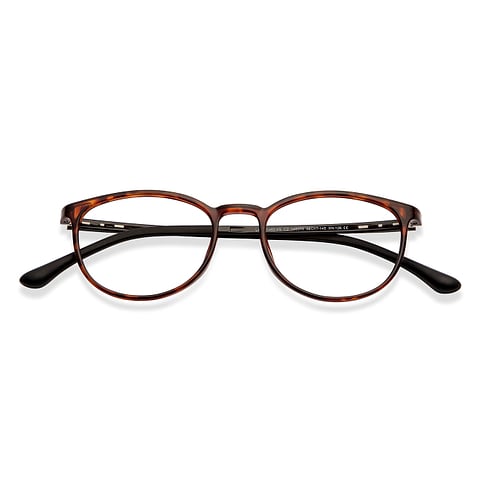 Lenskart Air Brown Full Rim Round left side