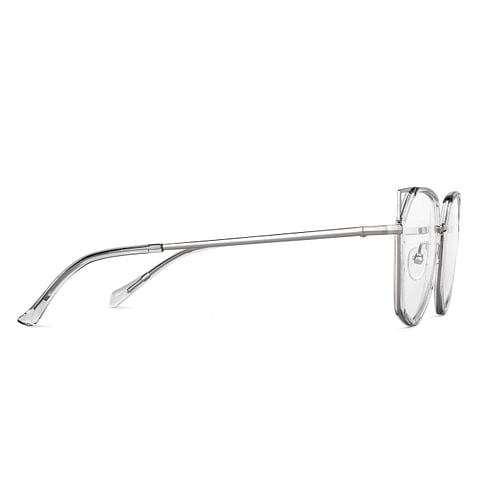 Lenskart Air Online Silver Full Rim Cat Eye left side