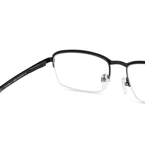 Lenskart Air Online Black Half Rim Rectangle right side