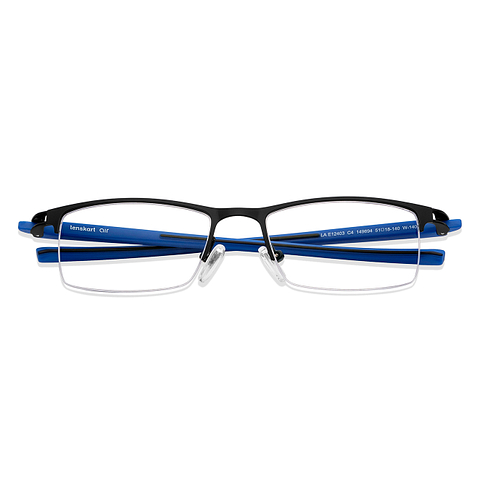 Lenskart Air Online Black Half Rim Rectangle left side
