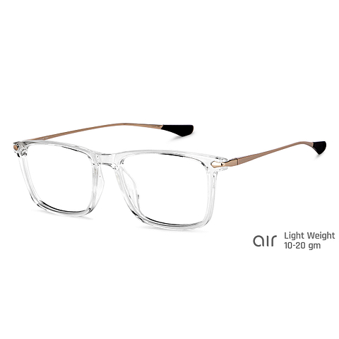 Lenskart Air Online Crystal Transparent Full Rim Square right side