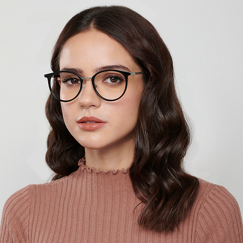 Lenskart Air Online Dark Gunmetal Full Rim Round right side