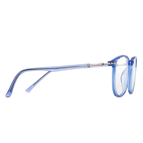 Lenskart Air Online Blue Transparent Full Rim Square left side