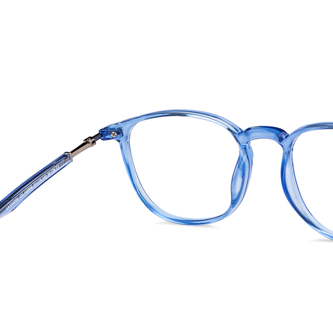 Lenskart Air Online Blue Transparent Full Rim Square right side