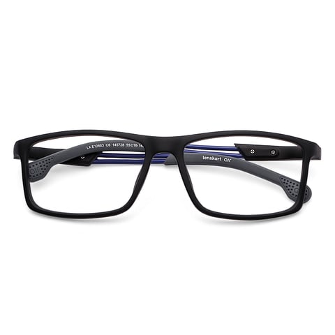 Lenskart Air Black Full Rim Rectangle left side