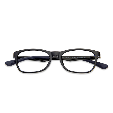 Hooper Online Black Full Rim Rectangle left side