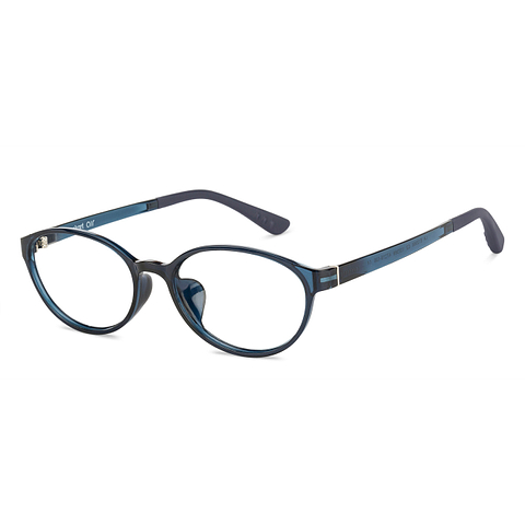 Hooper Online Navy Blue Full Rim Round right side