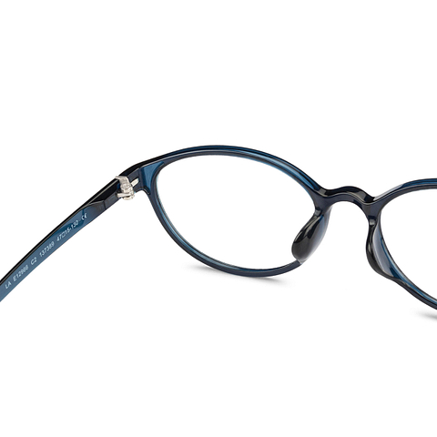 Hooper Online Navy Blue Full Rim Round right side