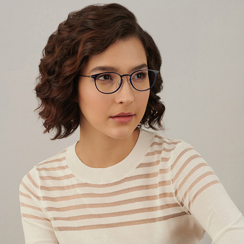 Lenskart Air Online Denim Full Rim Round right side