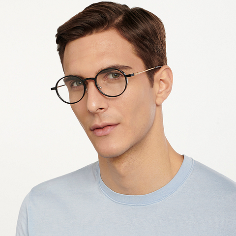 Lenskart Air Online Black Full Rim Round right side