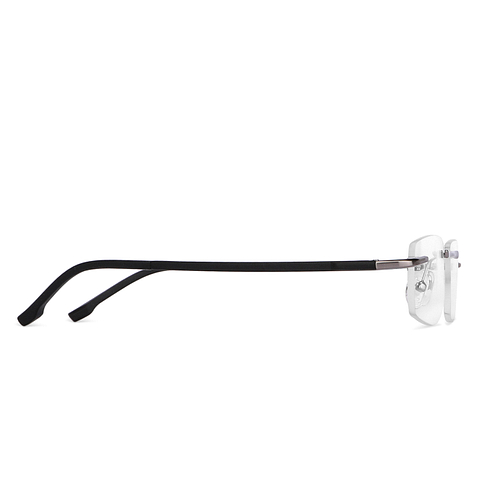 Lenskart Air Online Black Rimless Rectangle left side