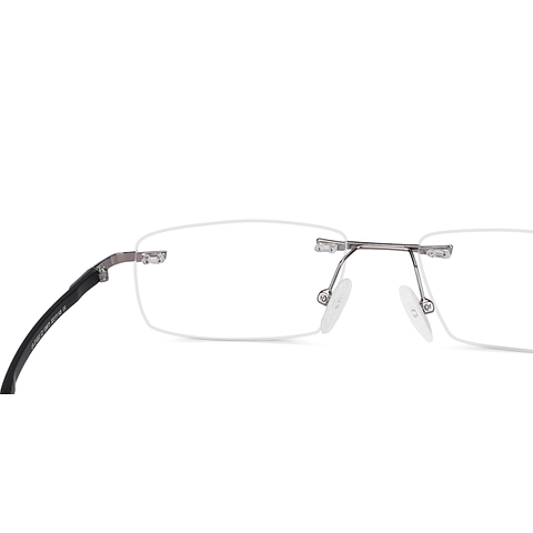 Lenskart Air Online Black Rimless Rectangle right side