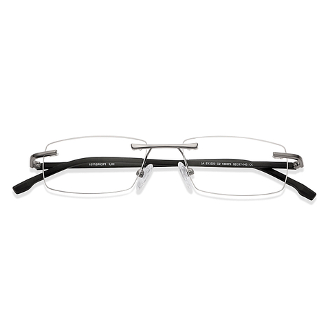 Lenskart Air Online Black Rimless Rectangle left side