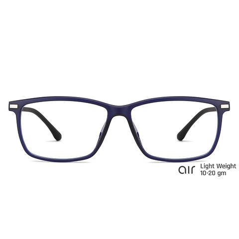 Lenskart Air Online Sky Blue Full Rim Rectangle left side